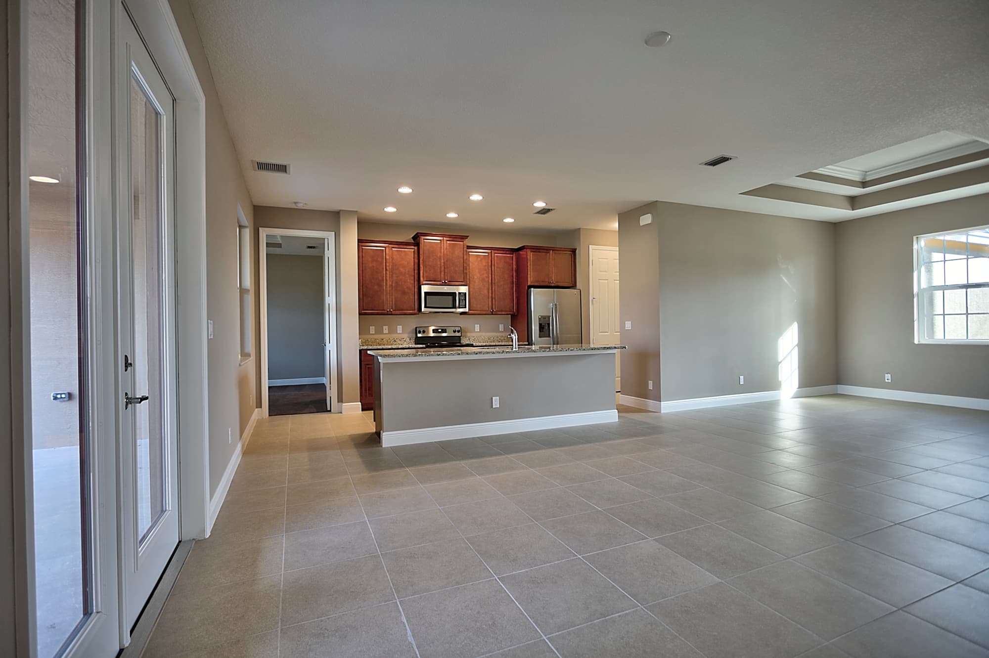 Tifton Model Home Great Room Kitchen