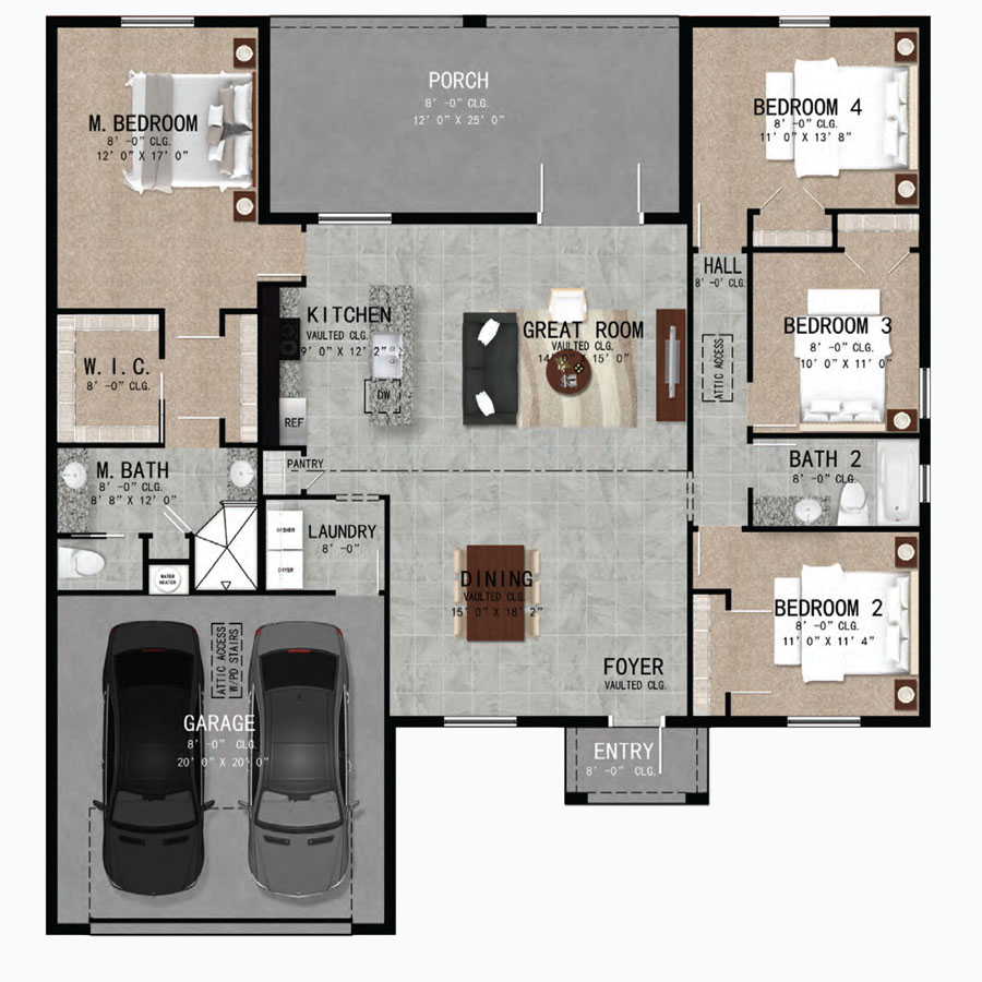 Lakewood Home Model Floor Plan In Florida Synergy Homes